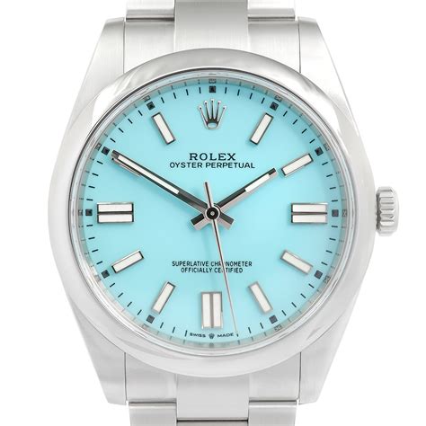 rolex oyster perpetual blue 41|rolex oyster perpetual 41 tiffany.